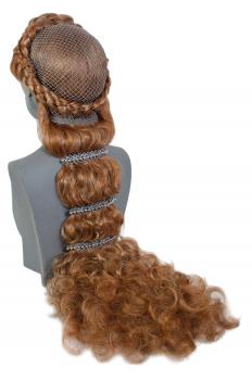 Hairstyle of a Lady during medival times, custom made wig